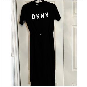 DKNY black maxi dress